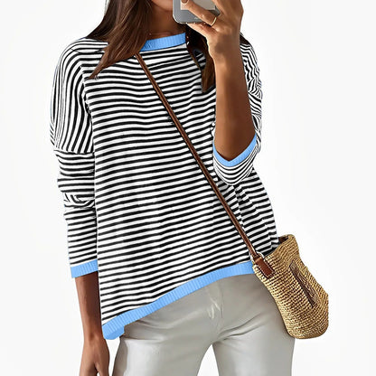 LM | Long sleeve striped cotton shirt