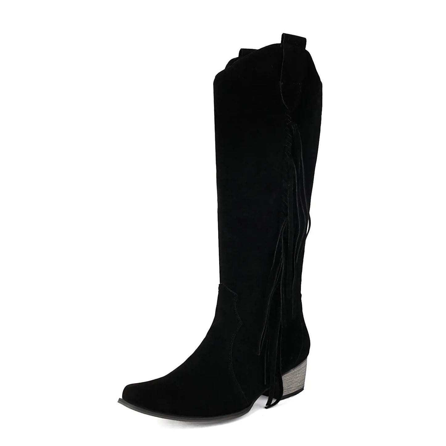 LM | Knee-length leather boots