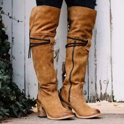 LM | Knee-high boho western boots