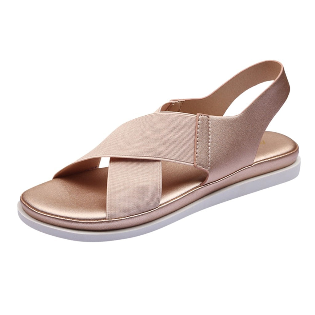LD | Comfortabele minimalistische platte sandalen