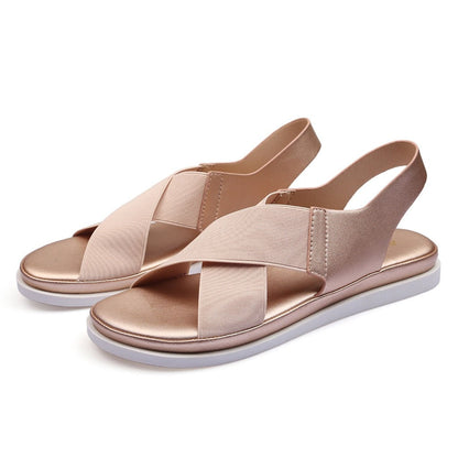 LD | Comfortabele minimalistische platte sandalen