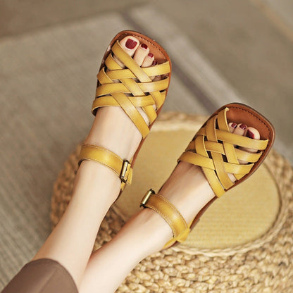 LD | Geweven Leren Sandalen