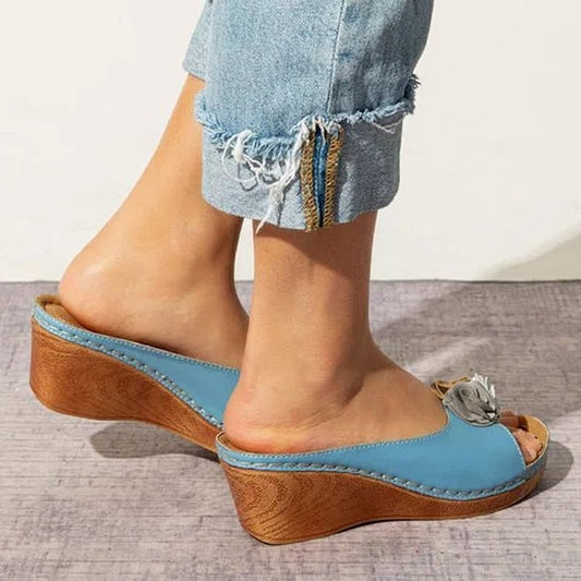 LD | Womens Wedge Sandalen Slippers Stijl Sandalen