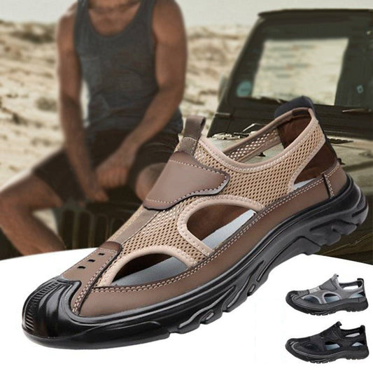 LD | sandalen van netleer voor heren