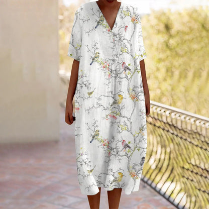 LM | Maxi dress with floral pattern