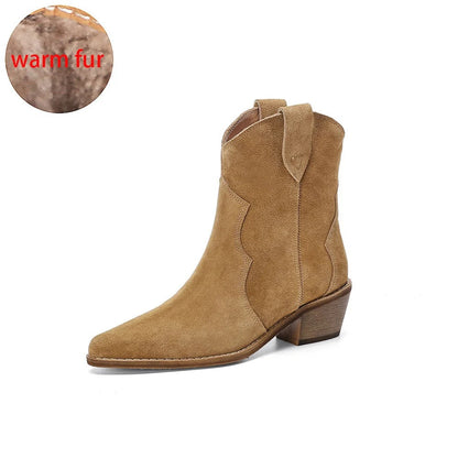 LM | Supported suede ankle boots