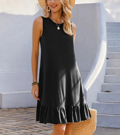 LM | Boho Print Shift Midi Dress