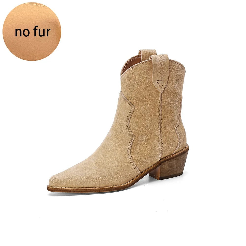 LM | Supported suede ankle boots