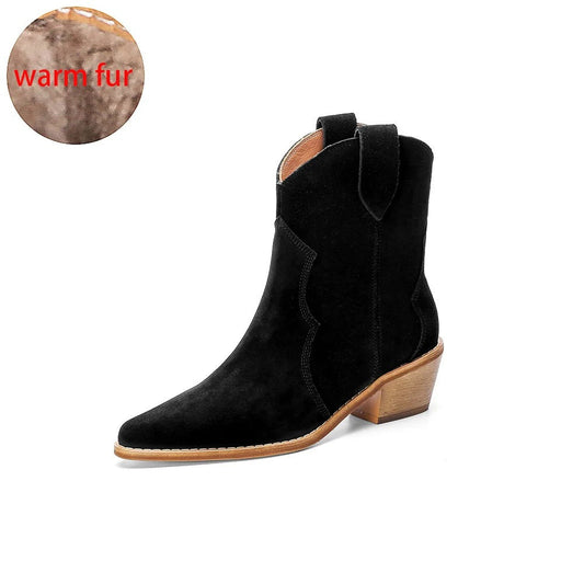 LM | Supported suede ankle boots