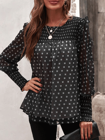 LM | Elegant and casual winter blouse