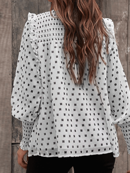 LM | Elegant and casual winter blouse