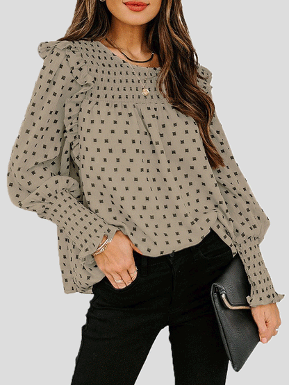 LM | Elegant and casual winter blouse